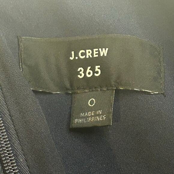 J. Crew 365 women's navy and pink sheath dress lined sleeveless size 0 - Picture 6 of 7